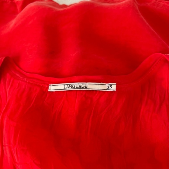 Anthropologie Language Pink / Red Dress Sz XS - Picture 7 of 9